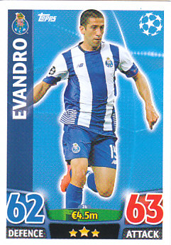 Evandro FC Porto 2015/16 Topps Match Attax CL #26